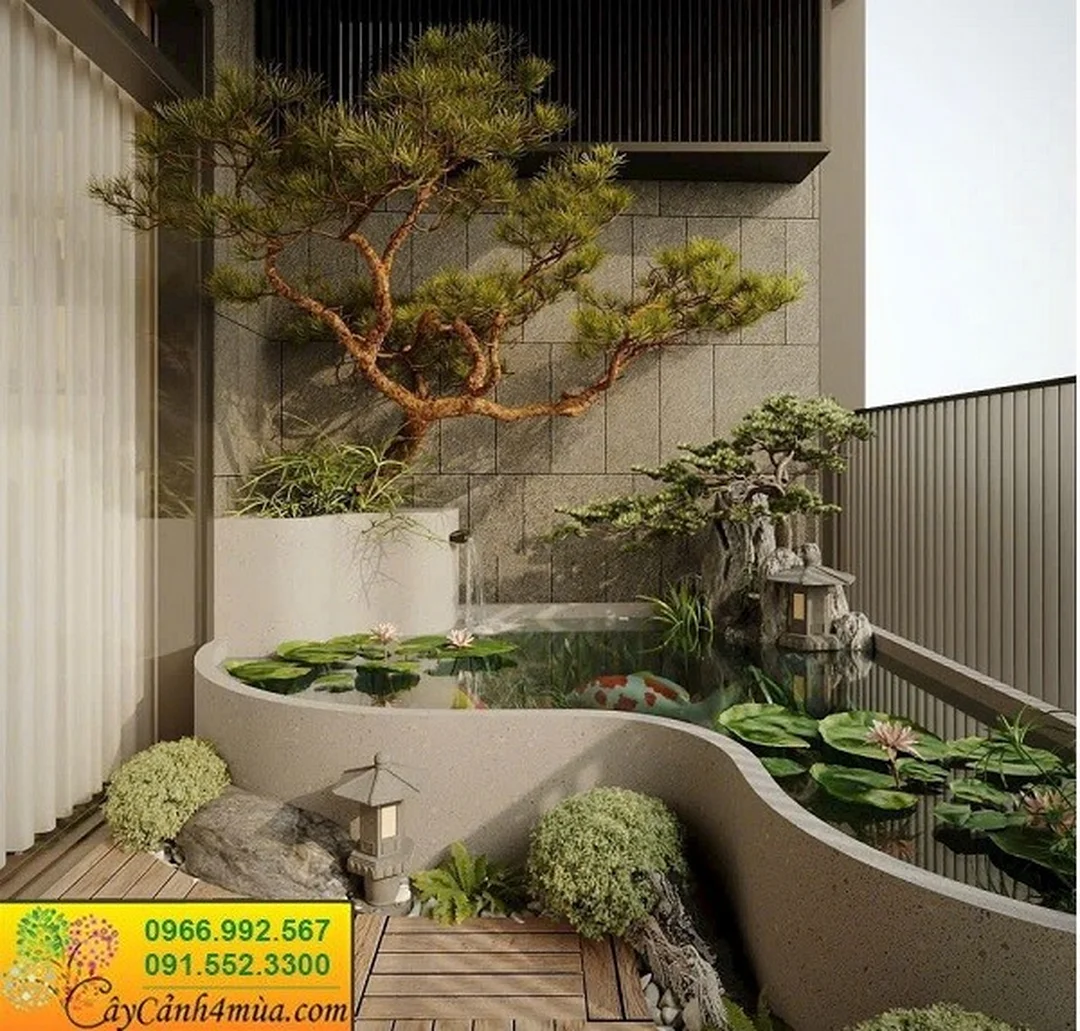 bể cá composite đúc nguyên khối cho ban công chung cư