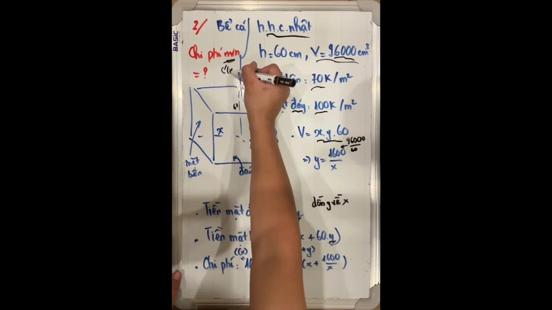 Video hướng dẫn tối ưu chi phí bể cá hình hộp chữ nhật